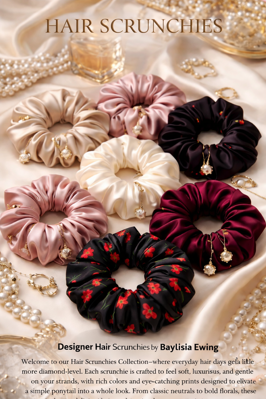 DESIGNER HAIR SCRUNCHIES