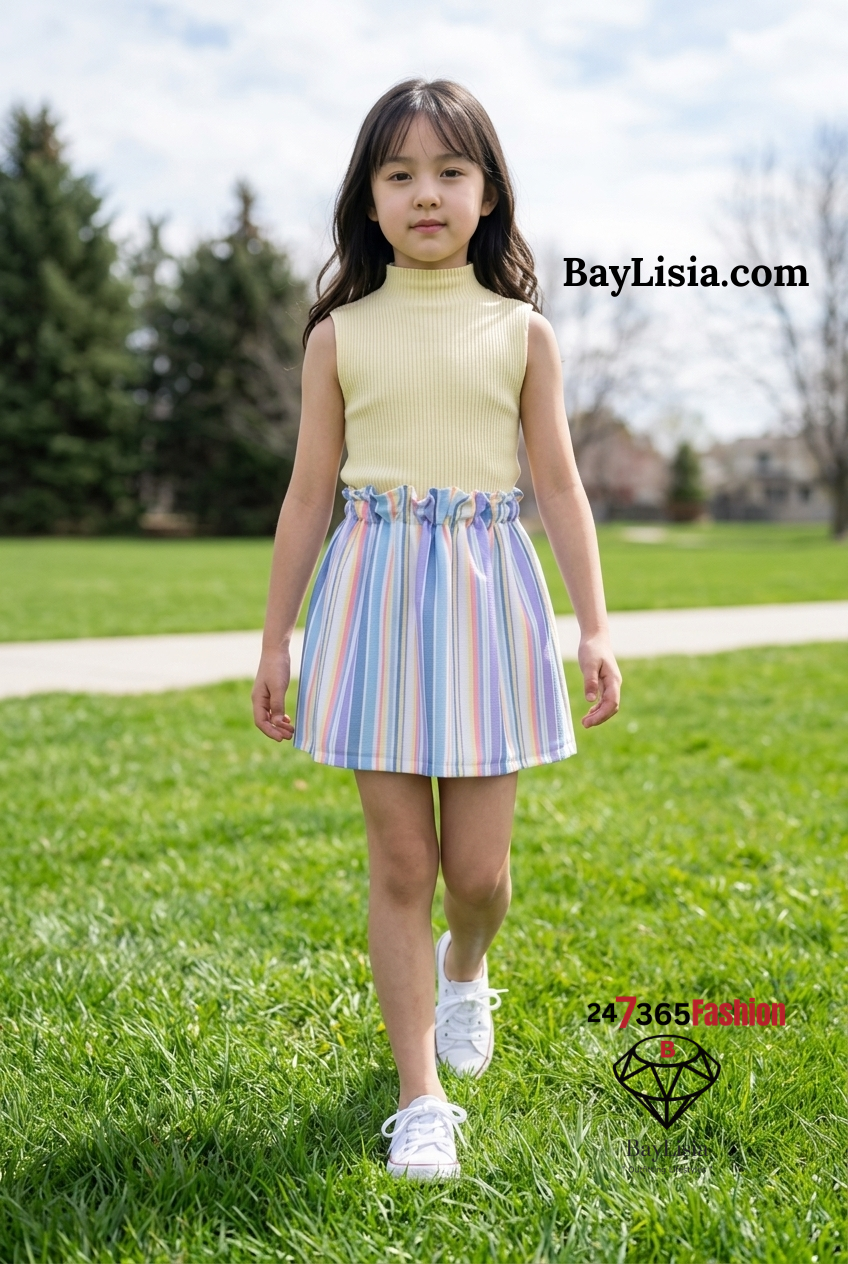 Children’s Striped Skirt by BayLisia Ewing
