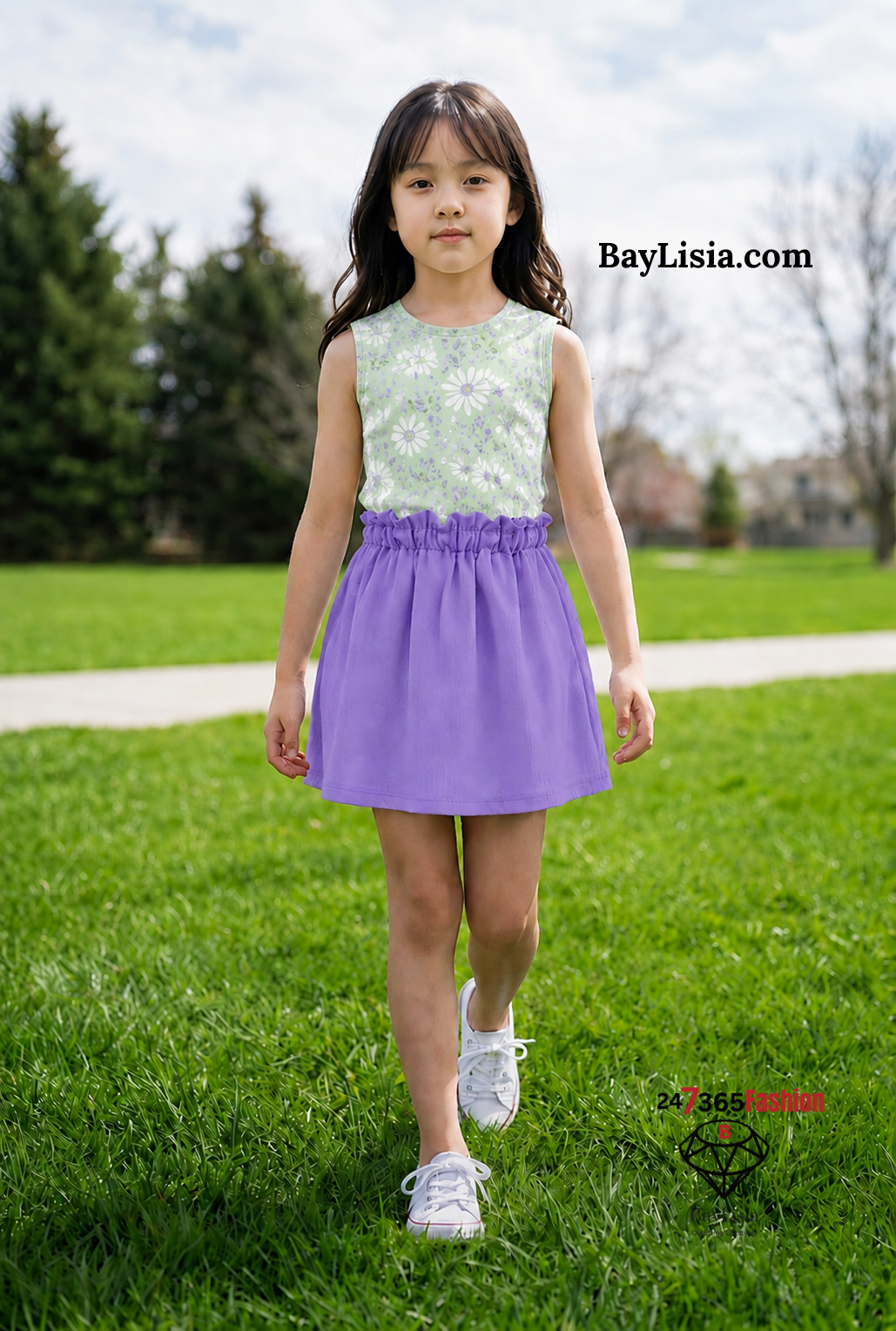 Children’s Striped Skirt by BayLisia Ewing
