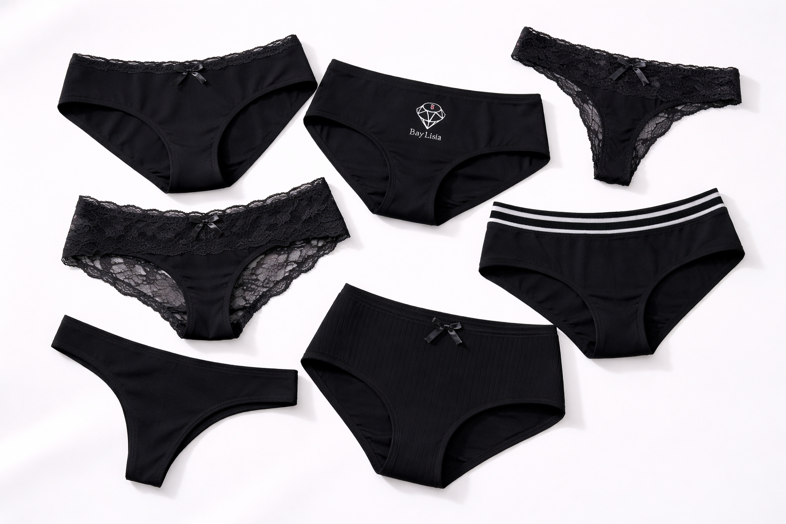 Black Panty Club Subscription — 7 Black Panties $30.00 Monthly
