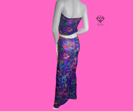 Flowers in The Forest 2 Pc Skirt set