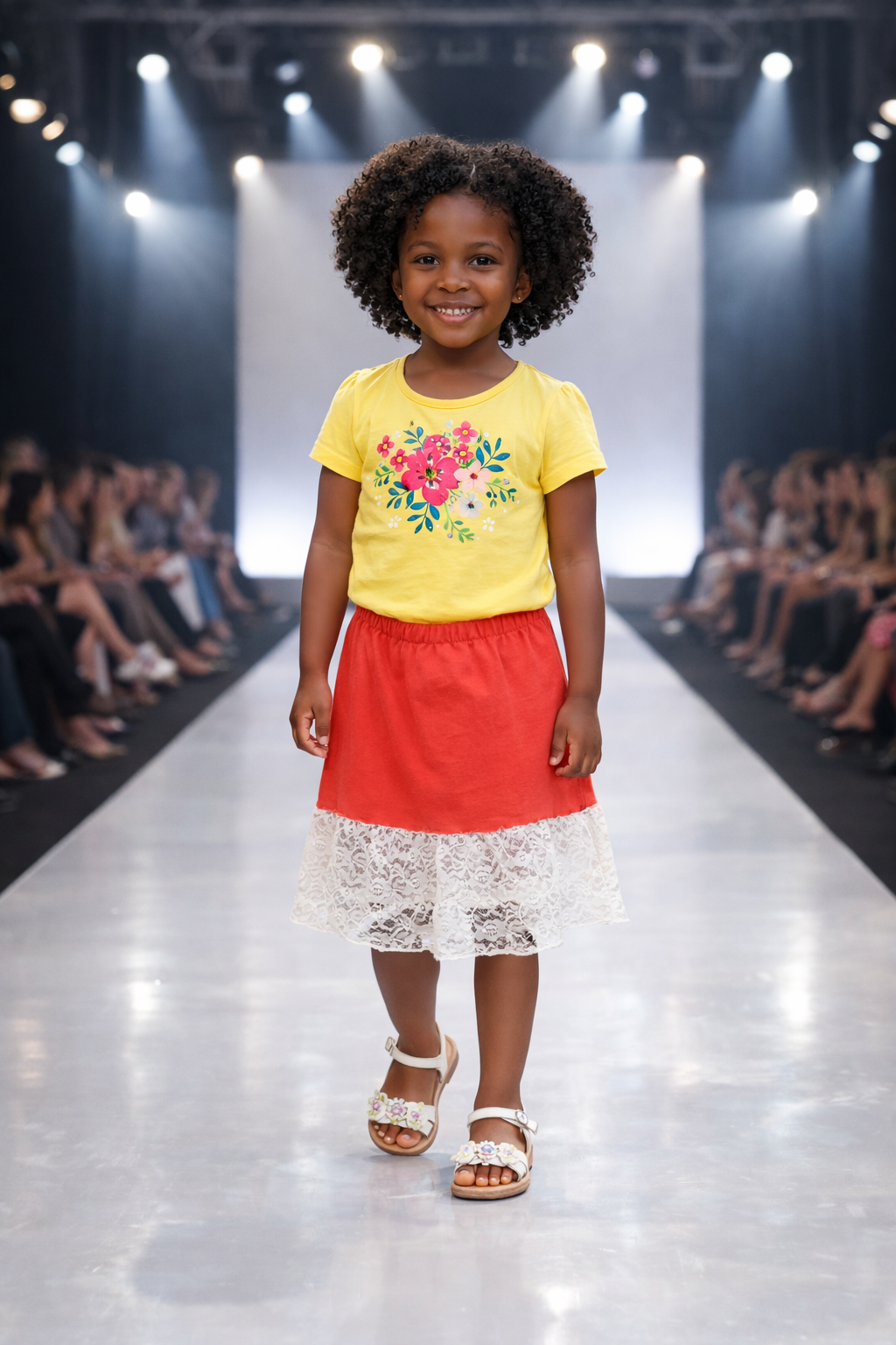 Ready-to-Ship Lace Trim Jersey Skirt (Kids + Mommy & Me) — Spring/Summer 2026
