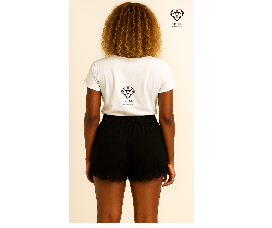 BayLisia Lace hemline Shorts Custom Request Made in The USA