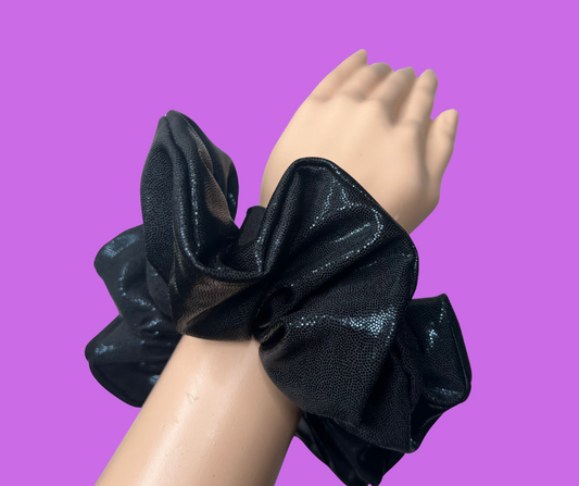 BayLisia Black XL Cosplay Scrunchie Hair Tie — Oversized Statement Puff-Ready To Ship