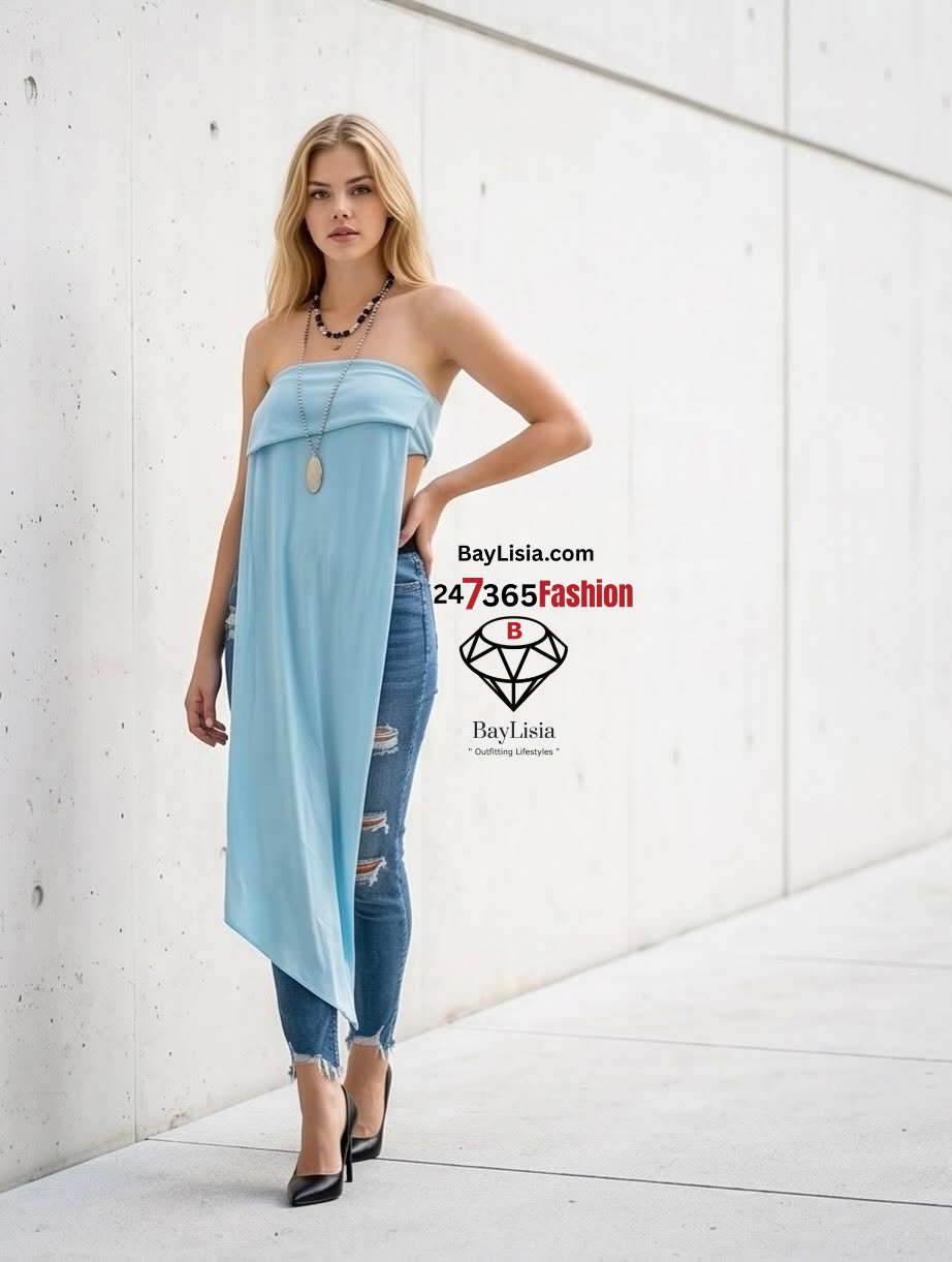 Bandeau Flare Tube Top by BayLisia Ewing