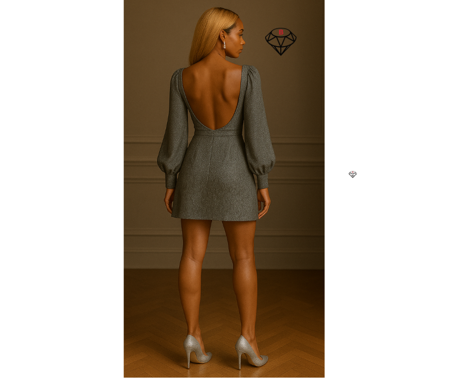 BayLisia Bishop Sleeve Mini Dress Made in the USA