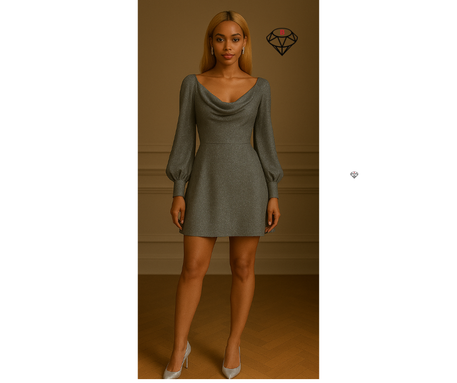BayLisia Bishop Sleeve Mini Dress Made in the USA