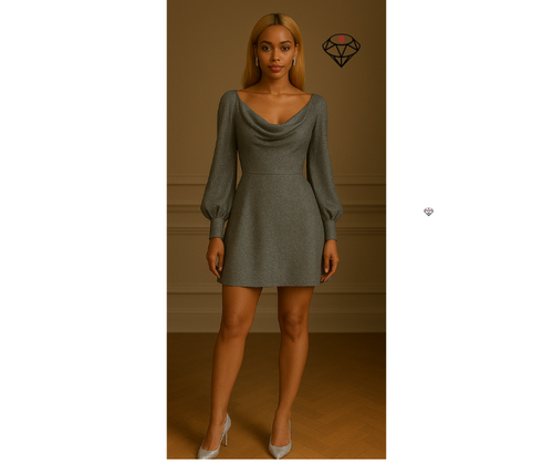 BayLisia Bishop Sleeve Mini Dress Made in the USA