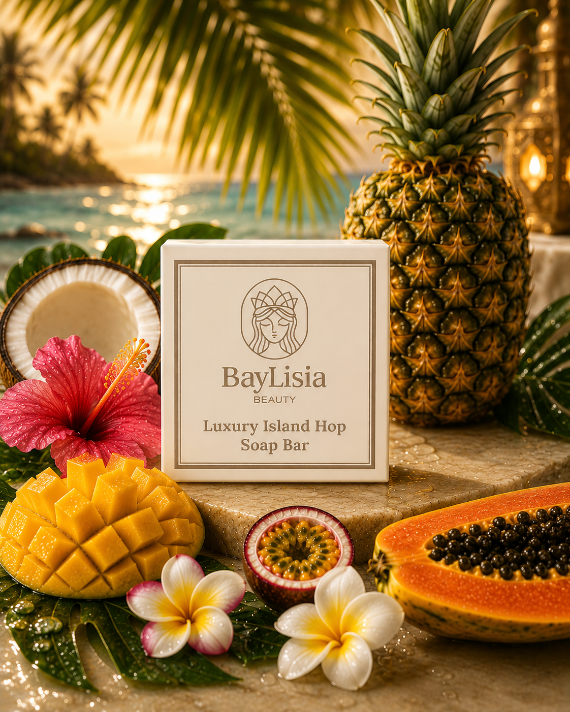 BayLisia Beauty Luxury Tropical Scrub Soap Bar