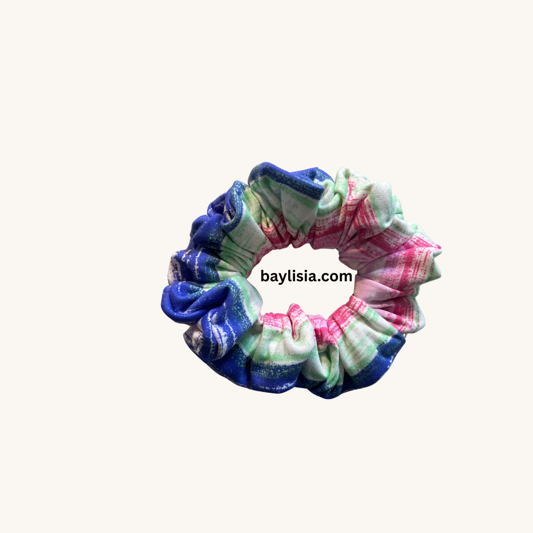 BayLisia Pastel Multicolor Knit Scrunchie Hair Tie