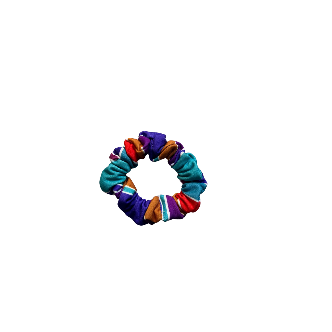 BayLisia Mini Multicolor Scrunchie Hair Tie — Bright Color Pop (Everyday Hold)-Ready To Ship