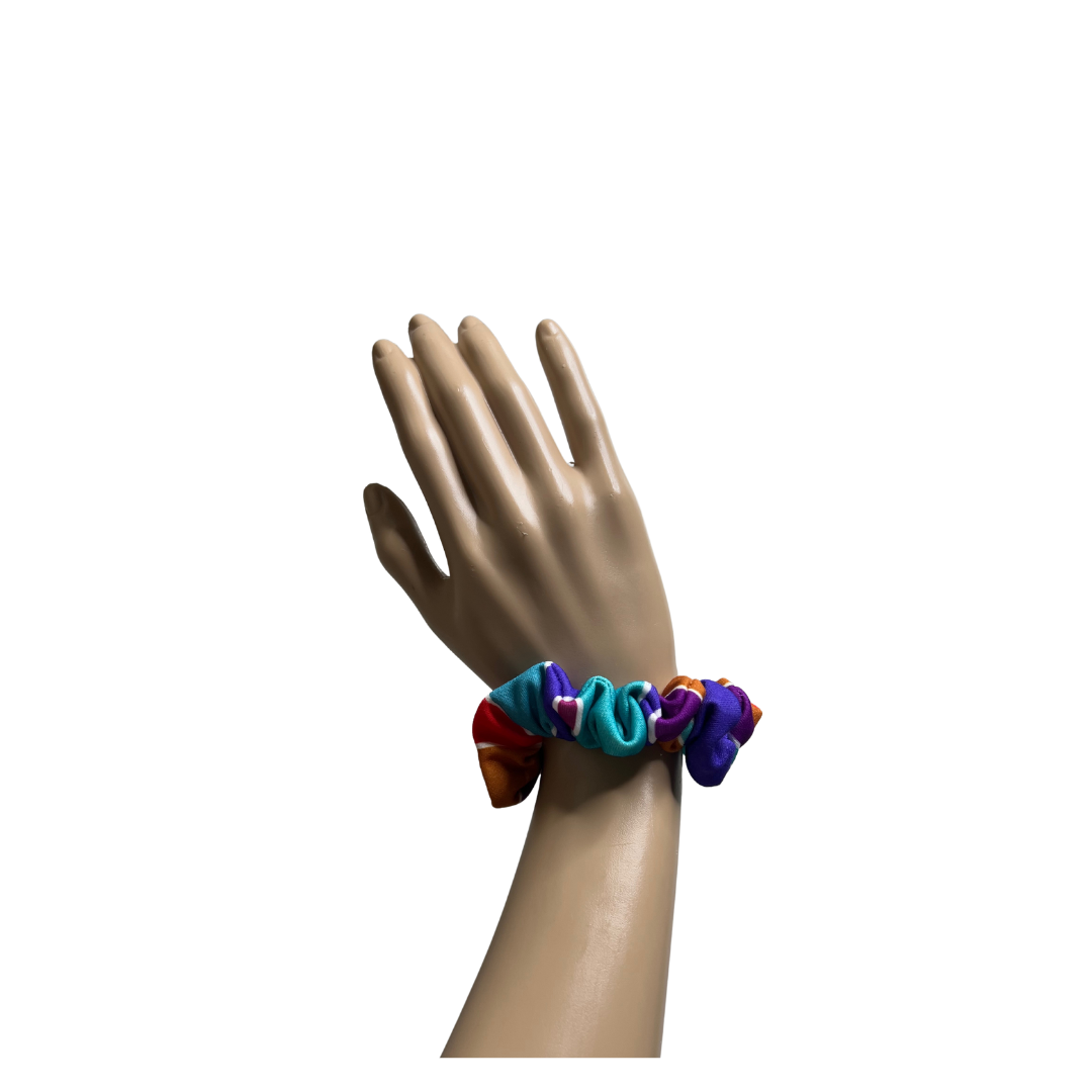 BayLisia Mini Multicolor Scrunchie Hair Tie — Bright Color Pop (Everyday Hold)-Ready To Ship