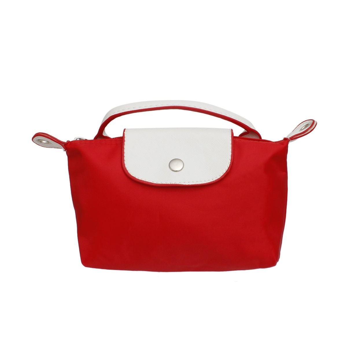 Red Nylon Mini Pouch Handle Strap