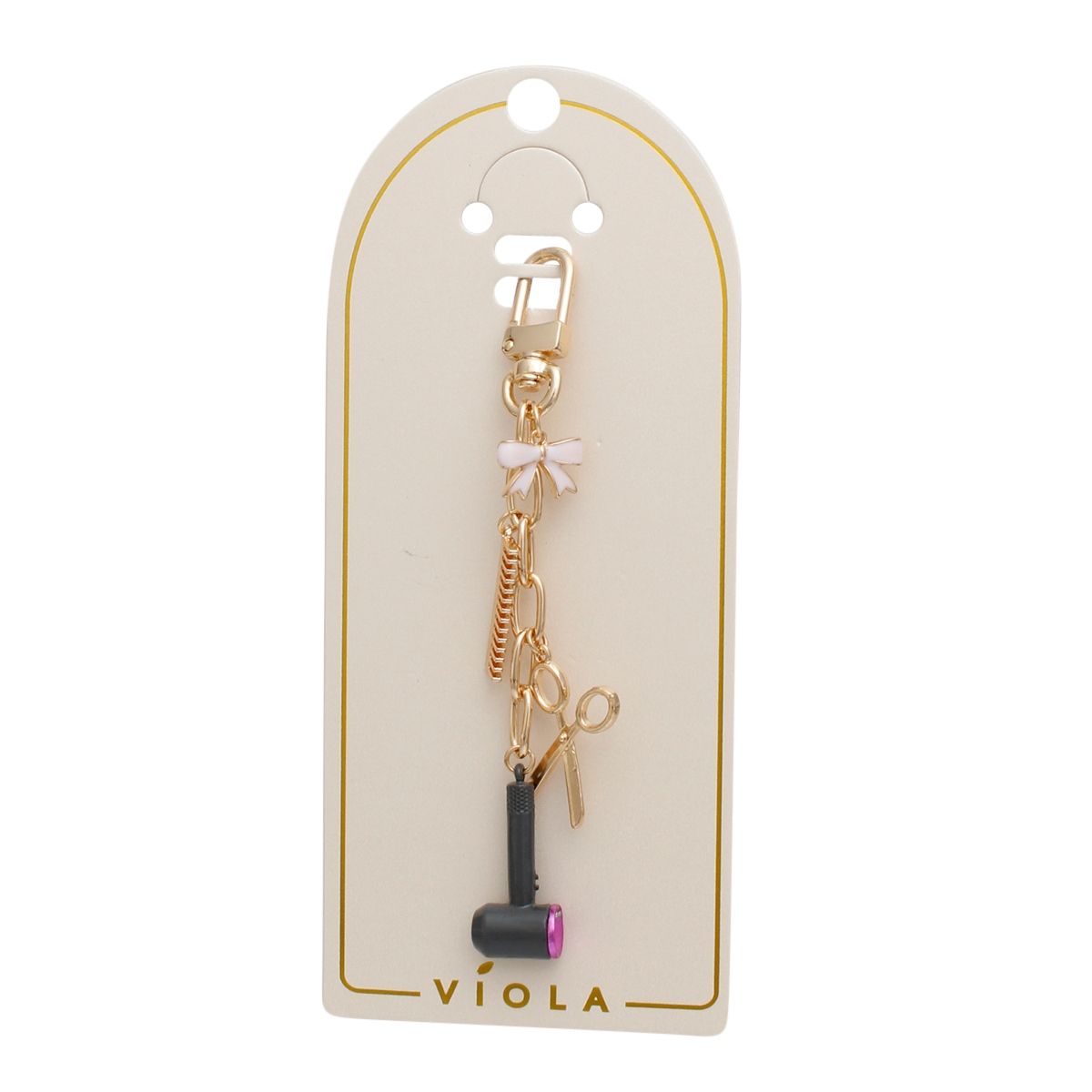 Keychain Hairstylist Beautician Charms Bag Clip
